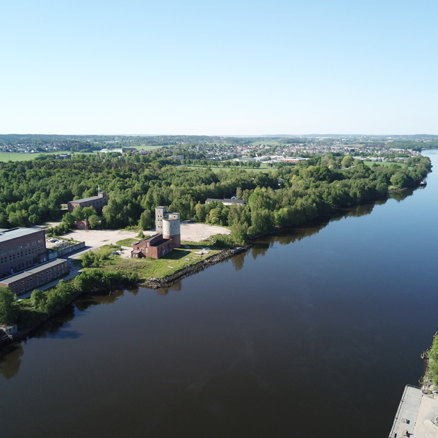 Bilde av konkurranseområdet sett fra nord