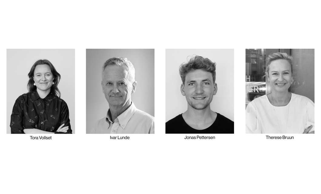 Tora Vollseth, foto Magnus Nordstrand; Ivar Lunde, foto Thomas Ekstrøm; Jonas K. Pettersen, foto ELEMENT arkitekter; Therese Brun, foto Meinich arkitekter