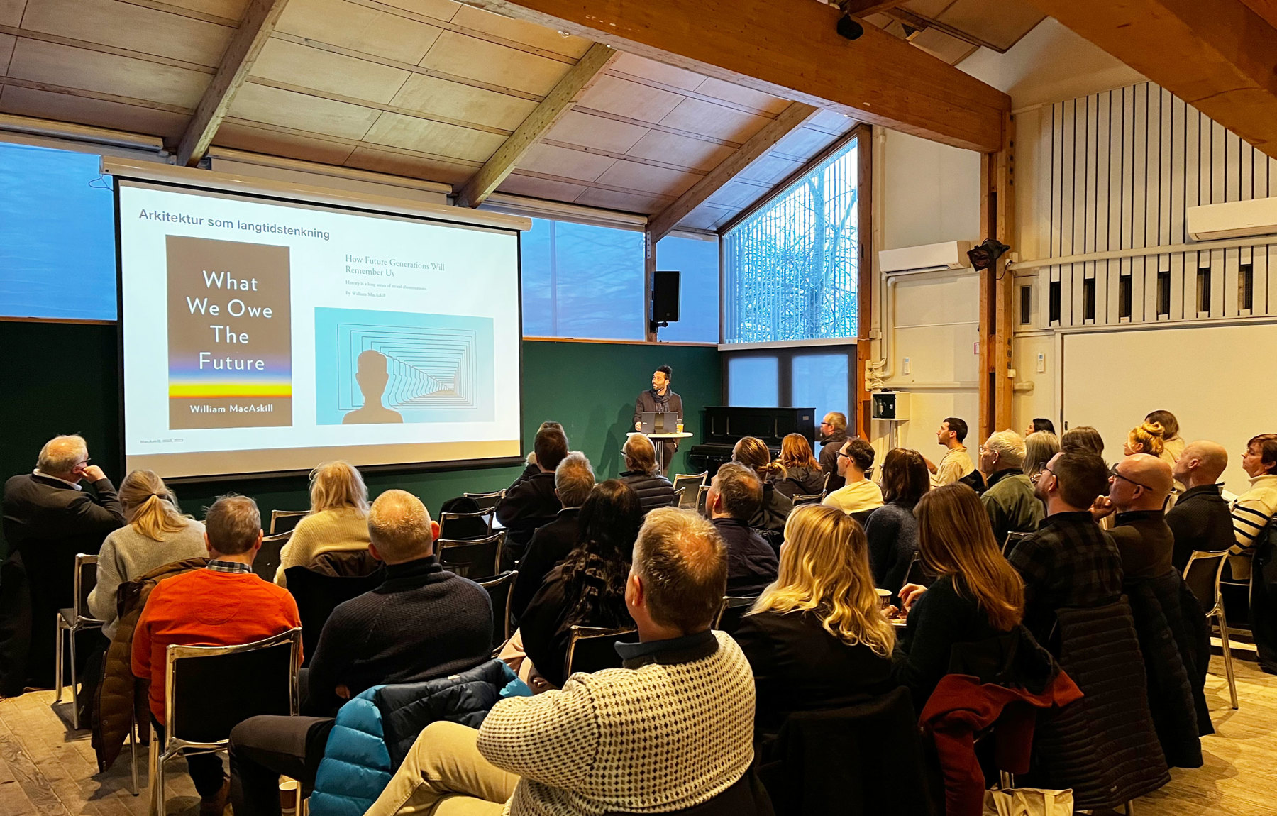 Kurs i salen i Arkitektenes hus. Foto: NAL