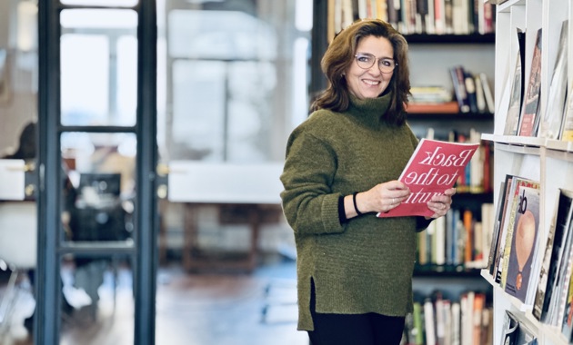 Pernille Mofjell, biblioteksleder NALs bibliotek