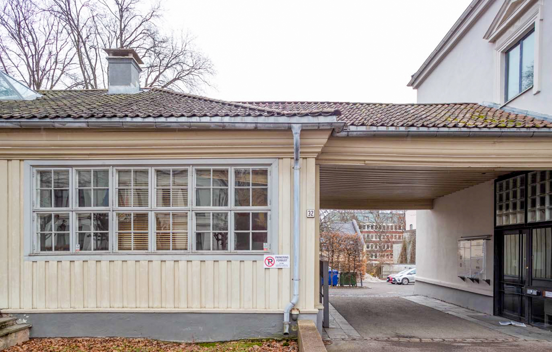 Arkitektenes hus i Josefines gate på Homansbyen får 350 000 kroner i støtte fra Kulturminnefondet til restaurering av historiske vinduer på paviljong- og hovedbygget. Foto: Arkitektforbundet