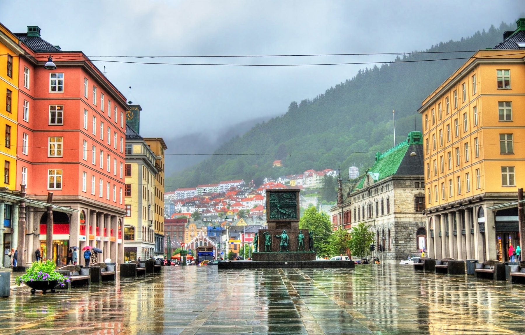Torgallmenningen i Bergen. Foto: Adobe Stock