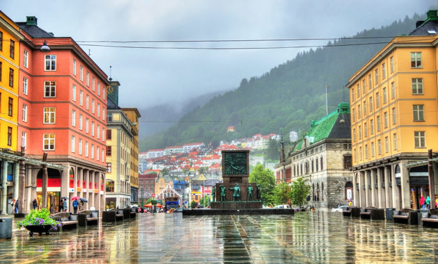 Torgallmenningen i Bergen. Foto: Adobe Stock