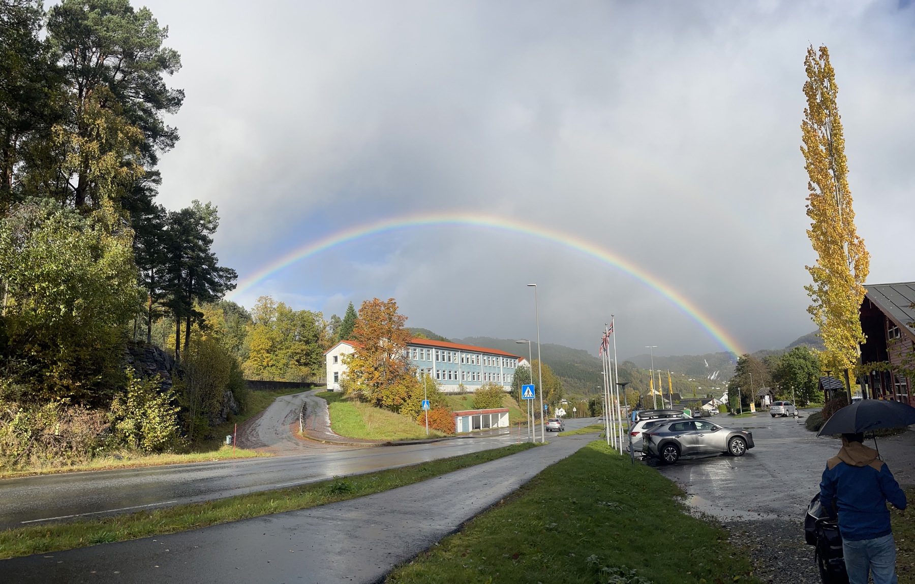 Strandebarm, hvor det planlegges et Jon Fosse-senter. Foto: Fosse-stiftinga