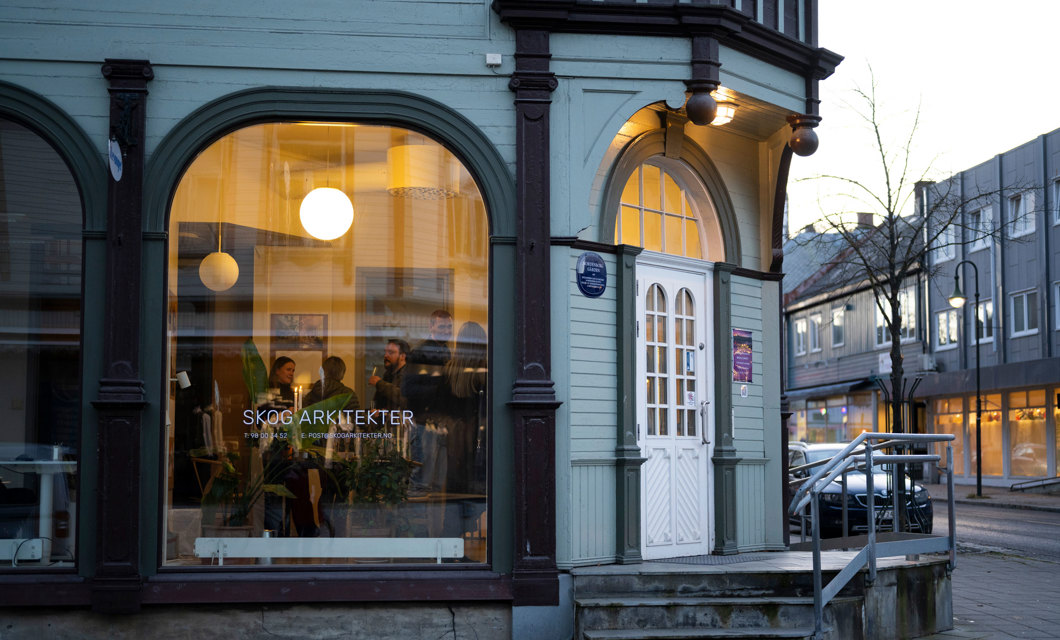 Også to av byens arkitektkontorer hadde åpent hus på minikulturnatten. Foto: Fotograf Hattrem