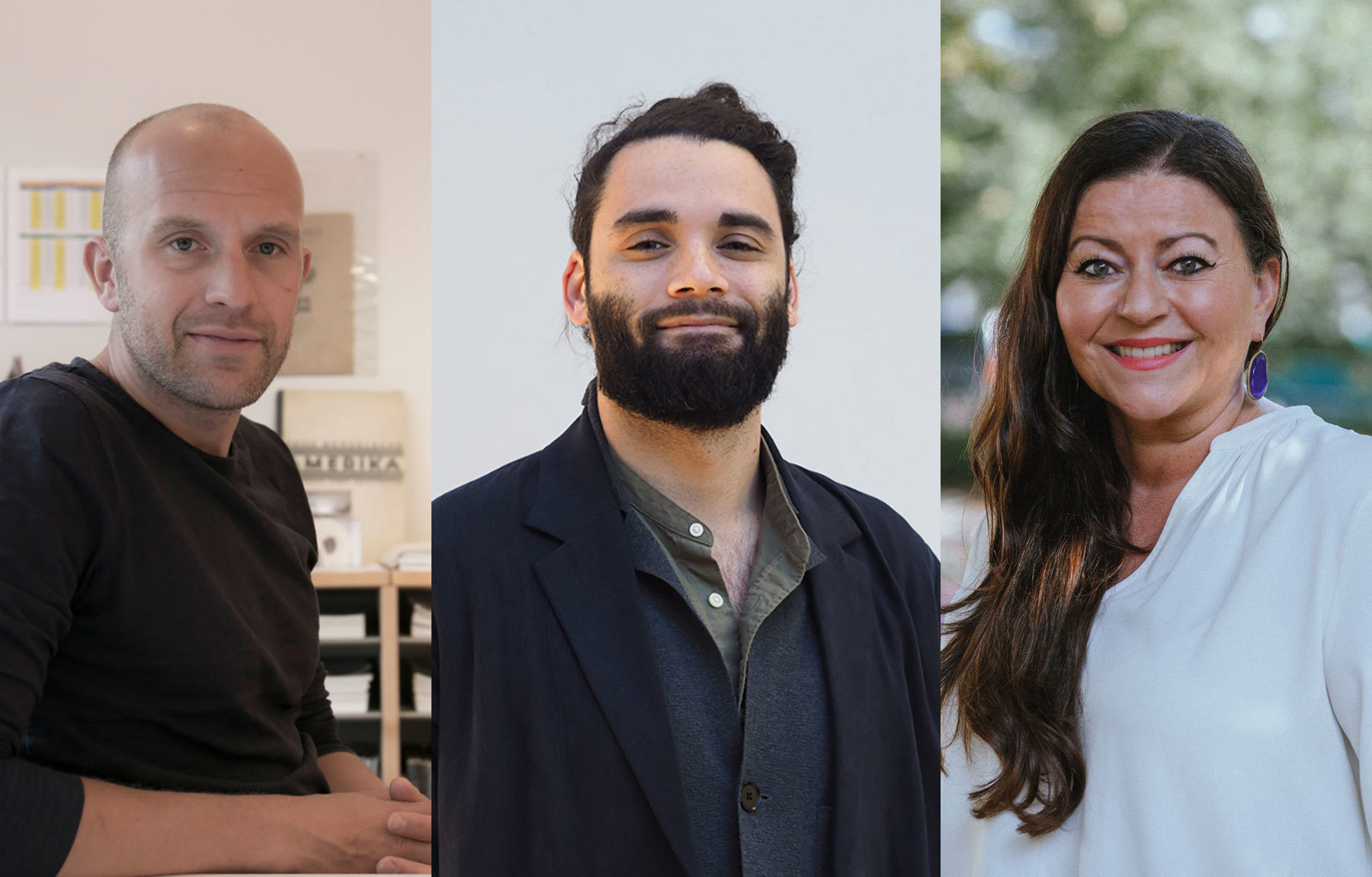 Gaute Brochmann, Kai Reaver og Tina Larsen. Foto: Arkitektur / NAL / Agnete Matre