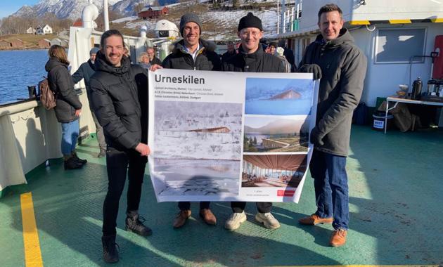 Teamet bak vinnerforslaget under offentliggjøringen torsdag 3. mars. Foto: NAL