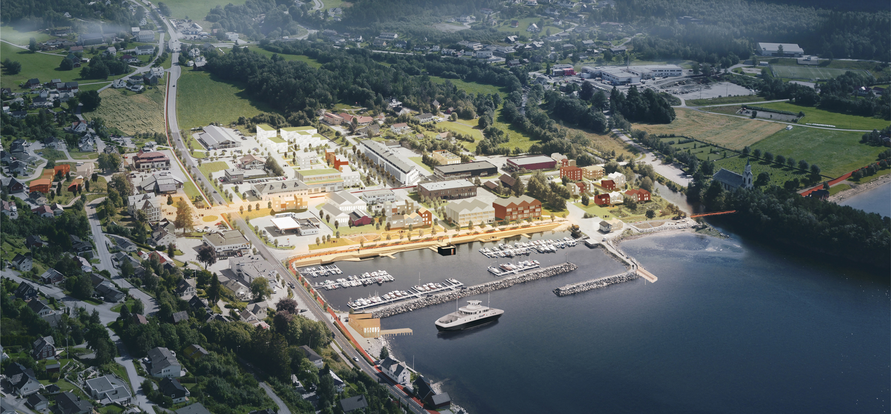 Sjøholt. Illustrasjon: Agraff Arkitektur, Lala Tøyen AS og Sanden&Hodnekvam Arkitekter