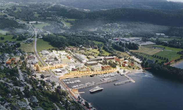 Sjøholt. Illustrasjon: Agraff Arkitektur, Lala Tøyen AS og Sanden&Hodnekvam Arkitekter