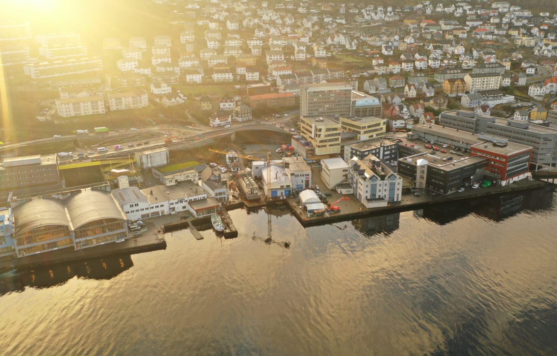Oversiktsbilde Indre Laksevåg, Bergen. Foto: Bergen kommune