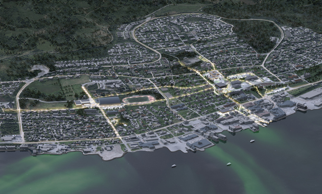 Illustrasjon: Sortland, MDH arkitekter