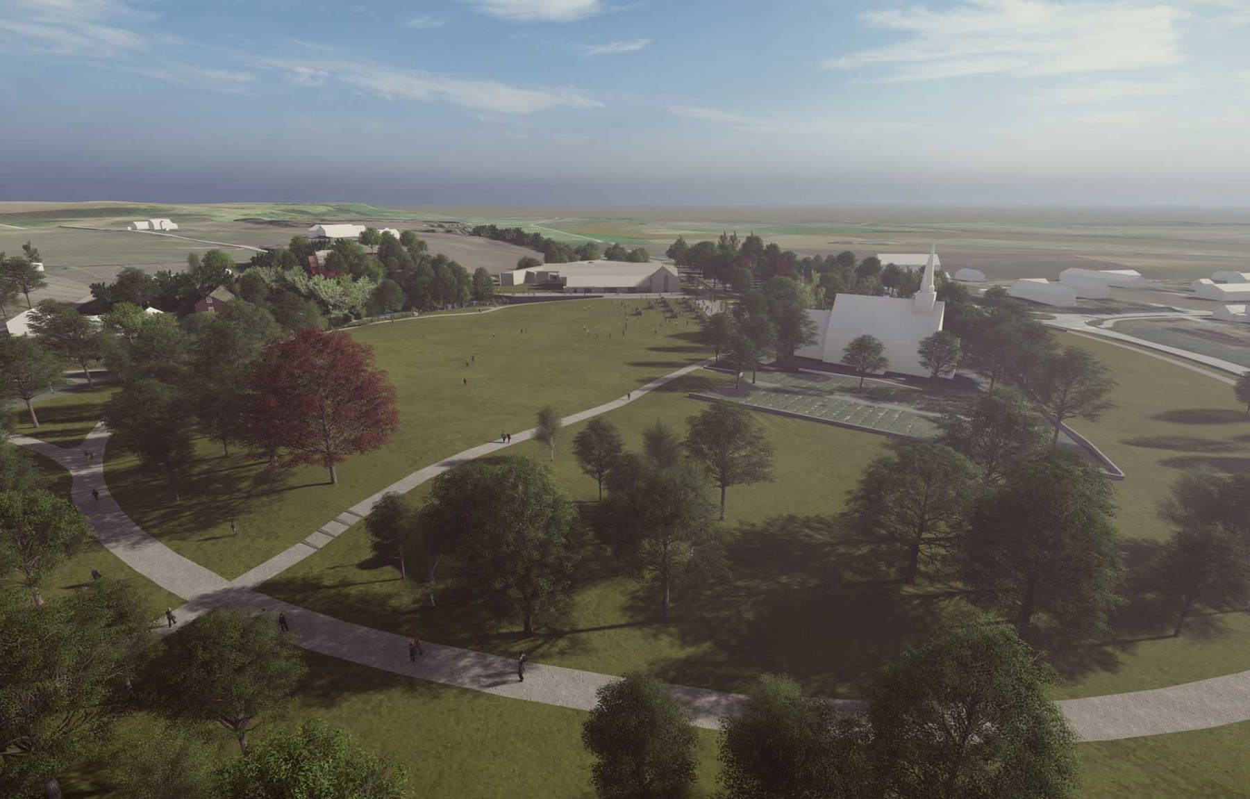 Stiklestad. Illustrasjon: Asplan Viak landskap